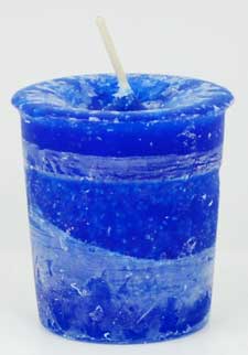 Good Health Herbal votive - blue Good Health Herbal votive - blue