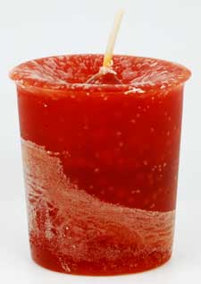 House Warming Herbal votive - red brown House Warming Herbal votive - red brown