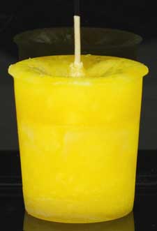 Positive Energy Herbal votive - yellow Positive Energy Herbal votive - yellow