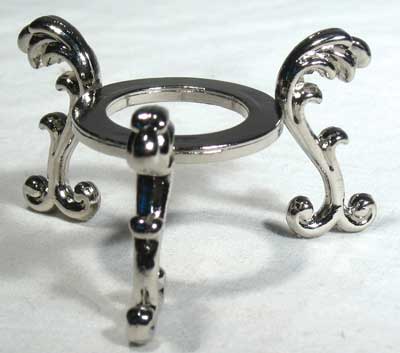 Silver Flower crystal ball stand Silver Flower crystal ball stand