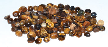 1 lb Tiger Eye tumbled chips 5-7mm 1 lb Tiger Eye tumbled chips 5-7mm