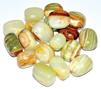 1 lb Onyx, Green tumbled stones 1 lb Onyx, Green tumbled stones