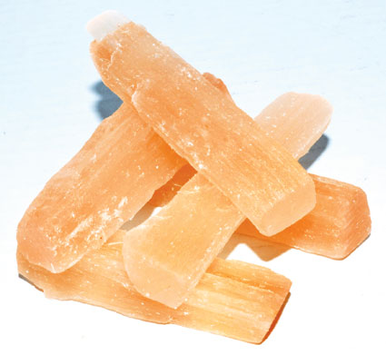 3" Orange Selenite mini sticks 5 pk 3" Orange Selenite mini sticks 5 pk
