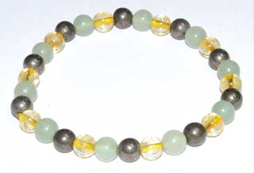 6mm Aventurine, Green, Citrine & Pyrite bracelet 6mm Aventurine, Green, Citrine & Pyrite bracelet