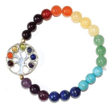8mm 7 Chakra Tree of Life 8mm 7 Chakra Tree of Life