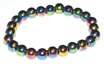 8mm Hematite, Rainbow 8mm Hematite, Rainbow