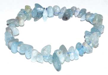 Aquamarine chip bracelet Aquamarine chip bracelet