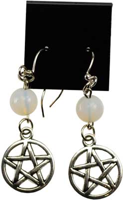 Opalite Pentagram earrings Opalite Pentagram earrings