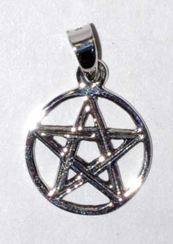 1/2" Pentagram sterling 1/2" Pentagram sterling