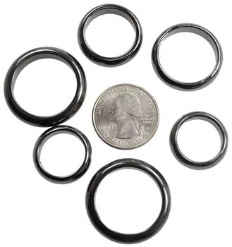 6mm Magnetic Hematite rings 50/bag 6mm Magnetic Hematite rings 50/bag