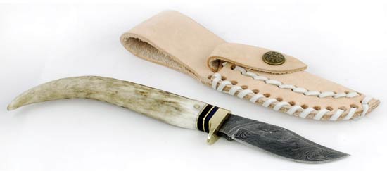 Stag Damascus athame Stag Damascus athame