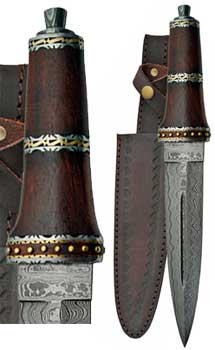 Dirk Wood Damascus athame Dirk Wood Damascus athame