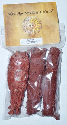 White Sage Dragon's Blood smudge 3-pk 4" White Sage Dragon's Blood smudge 3-pk 4"