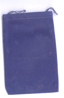 Bag Velveteen 4 x 5 1/2 Blue Bag Velveteen 4 x 5 1/2 Blue