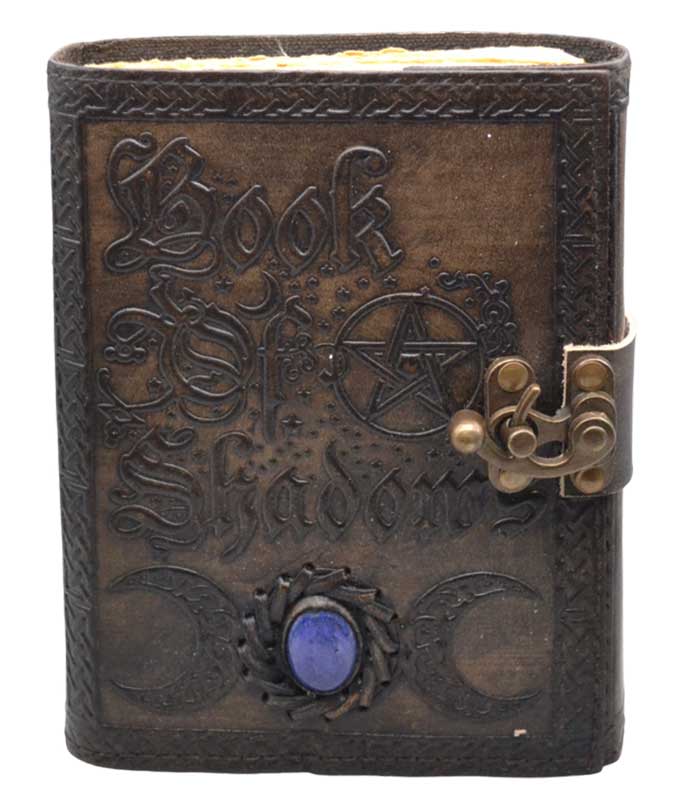 Book of Shadows aged looking paper leather w/ latch Book of Shadows aged looking paper leather w/ latch