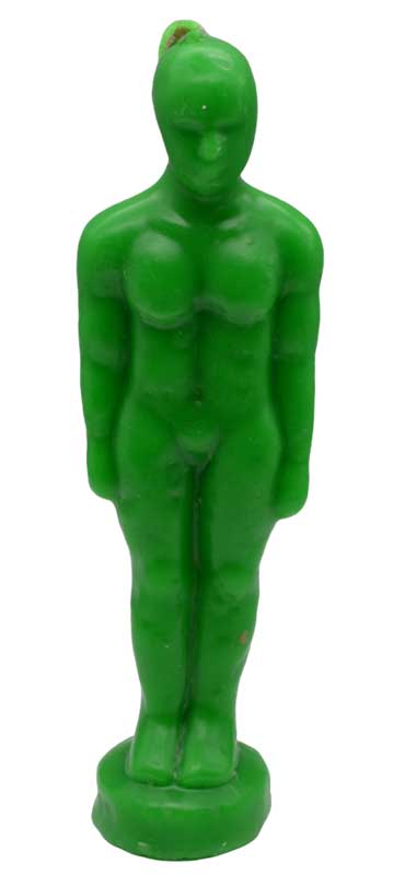 6 3/4" Green Man candle 6 3/4" Green Man candle