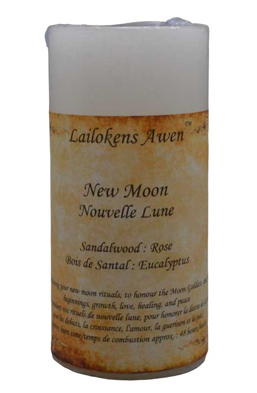 4" New Moon scented Lailokens Awen candle 4" New Moon scented Lailokens Awen candle