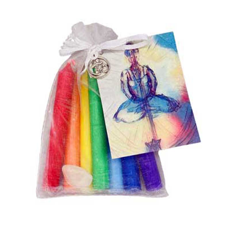 Chakra Candles Reiki Infused 7 Chakra kit Chakra Candles Reiki Infused 7 Chakra kit