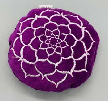 4 1/2" Purple Velvet Lotus cushion 4 1/2" Purple Velvet Lotus cushion