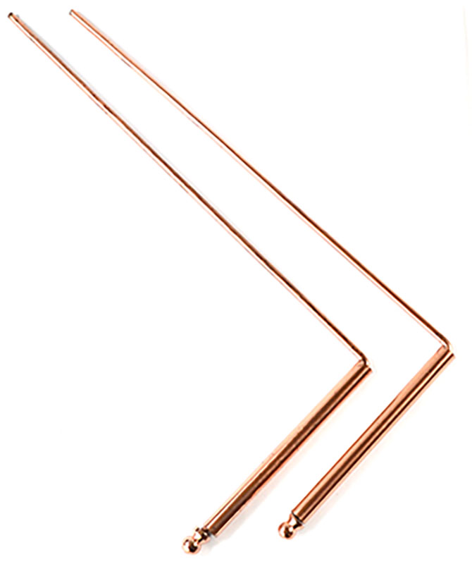 (set of 2) 9 1/4" x 4 1/2" copper Drowsing Rod