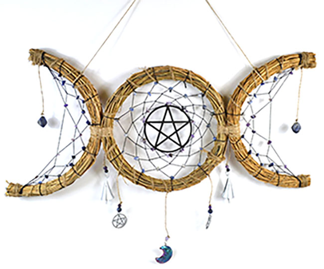 20"x 8" Triple Moon Wreath wall hanging 20"x 8" Triple Moon Wreath wall hanging