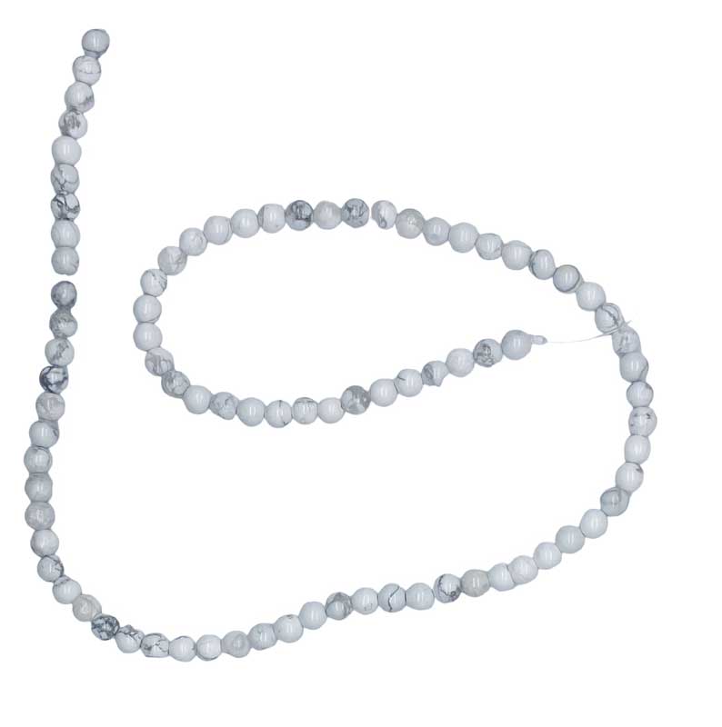 4mm Howlite beads 4mm Howlite beads