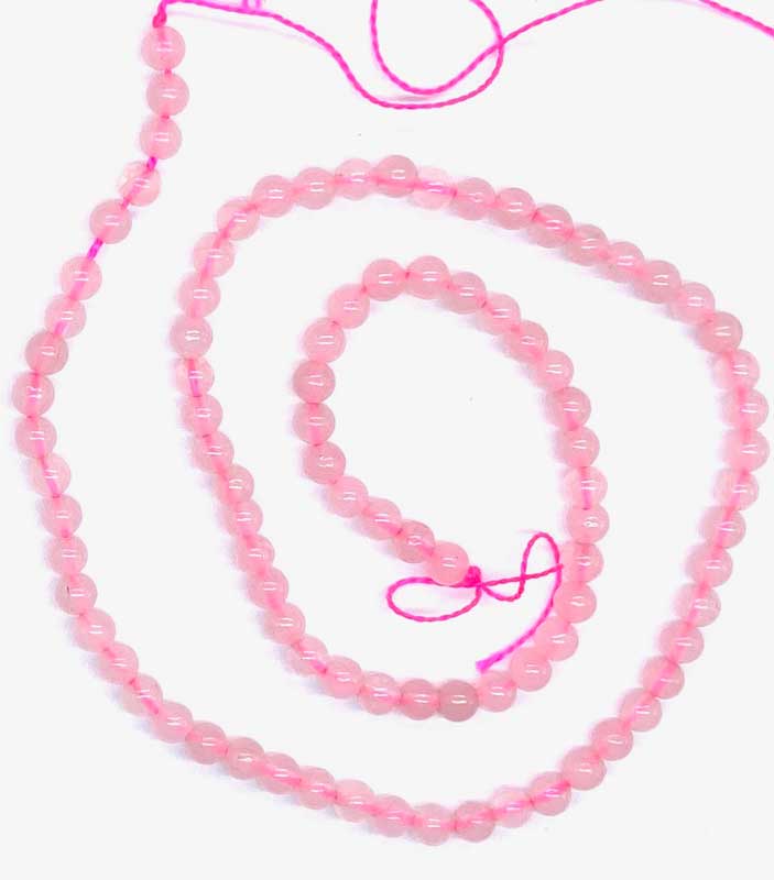 4mm Rose Quartz beads 4mm Rose Quartz beads