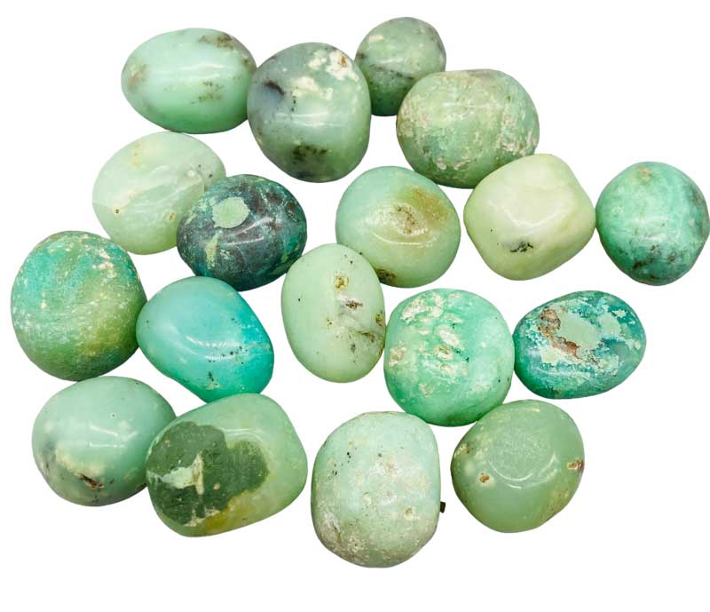 1 lb Chrysoprase, Green tumbled stones 1 lb Chrysoprase, Green tumbled stones