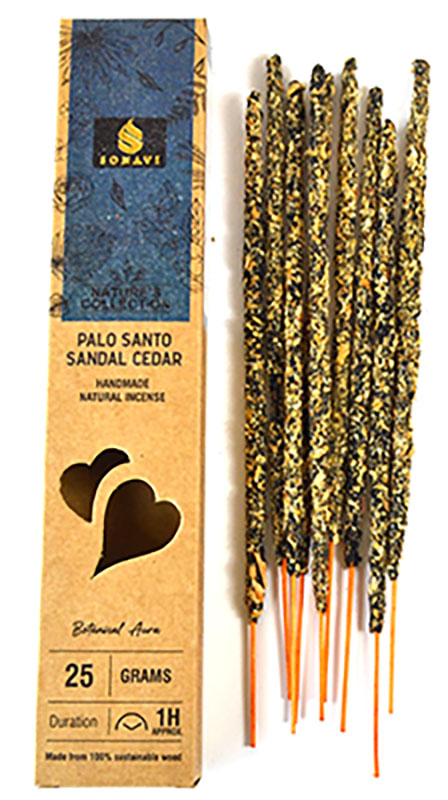 25gm Palo Santo, Sandal, Cedar incense stick sonavi 25gm Palo Santo, Sandal, Cedar incense stick sonavi