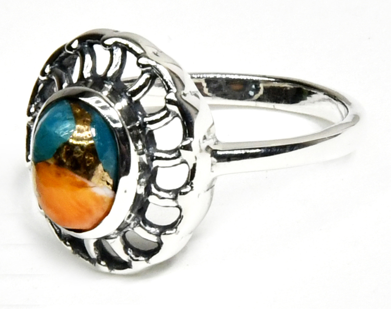size 8 Turquoise Spiney Oyster ring size 8 Turquoise Spiney Oyster ring