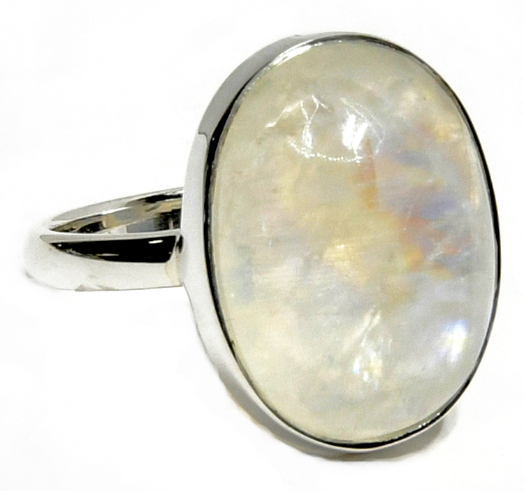 size 7 Rainbow Moonstone ring size 7 Rainbow Moonstone ring
