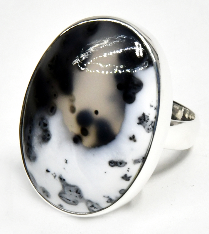size 6 Dendritic Opal ring size 6 Dendritic Opal ring