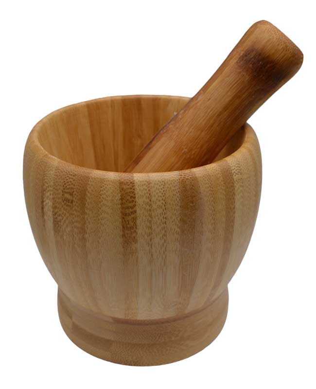 4" Wooden Mortar and Pestle Set 4" Wooden Mortar and Pestle Set